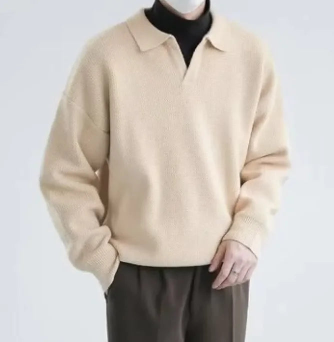 Men's Thickened Loose Fit Pullover Sweater