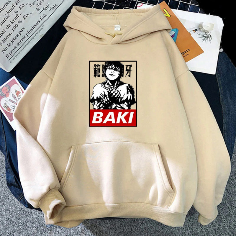 Cross-border anime blade fan peripheral printed sweatshirt spring and autumn casual couple long-sleeved hoodie anime hoodie
