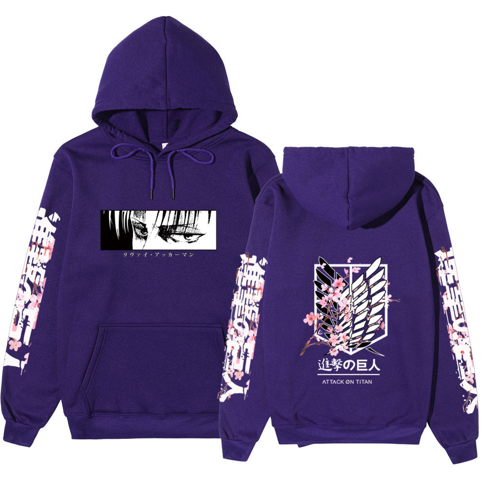 New Attack on Titan Sweater Wings of Freedom Survey Corporal Anime Hoodie Top