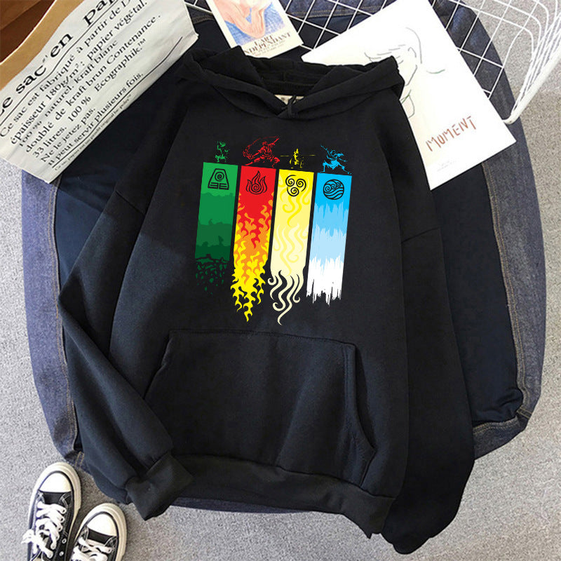 Avatar: The Last Airbender Couple Plush Large Size Sweater Loose Hoodie anime hoodie
