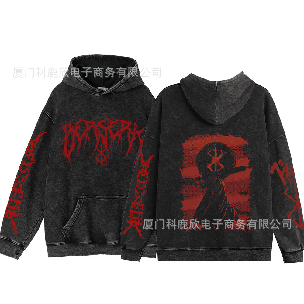 Anime washed sweatshirt collection