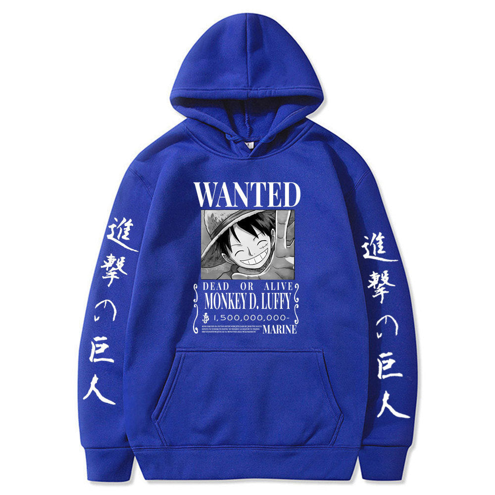 Luffy hoodie anime attack on titan hoodie fleece sweatshirt