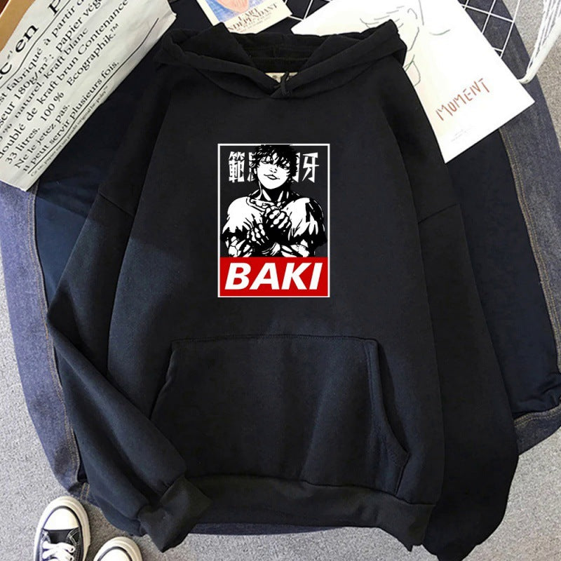 Cross-border anime blade fan peripheral printed sweatshirt spring and autumn casual couple long-sleeved hoodie anime hoodie