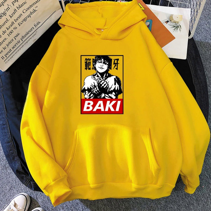 Cross-border anime blade fan peripheral printed sweatshirt spring and autumn casual couple long-sleeved hoodie anime hoodie