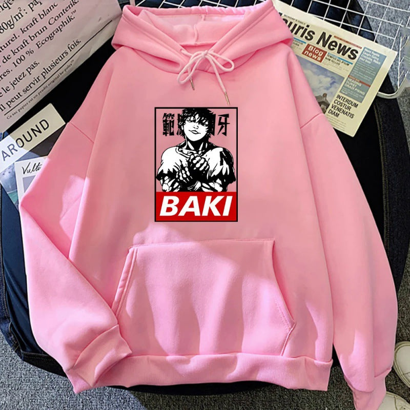 Cross-border anime blade fan peripheral printed sweatshirt spring and autumn casual couple long-sleeved hoodie anime hoodie