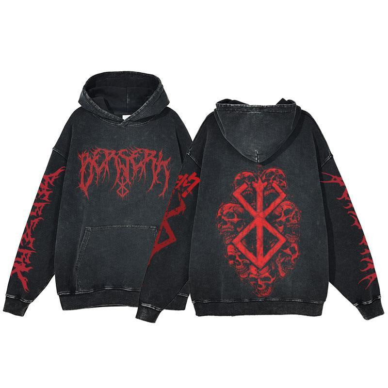Anime washed sweatshirt collection