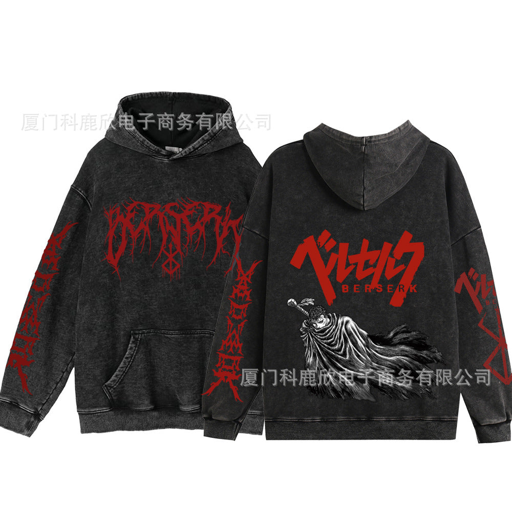 Anime washed sweatshirt collection