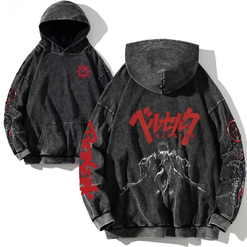 Anime washed sweatshirt collection