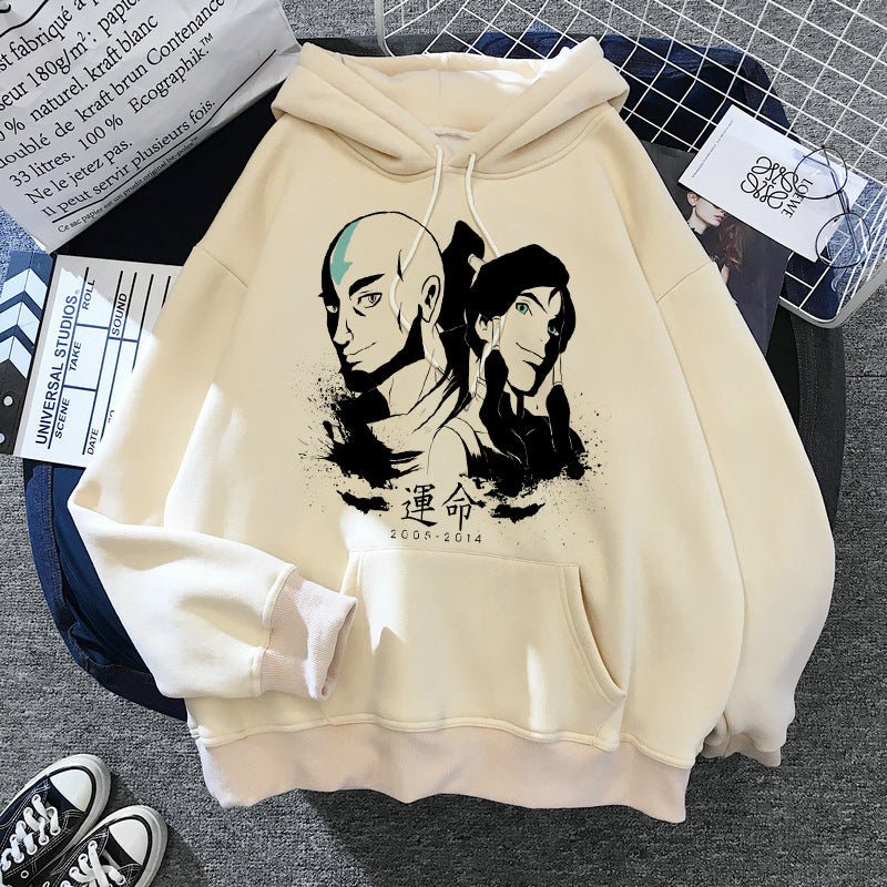 Avatar: The Last Airbender Couple Plush Large Size Sweater Loose Hoodie anime hoodie