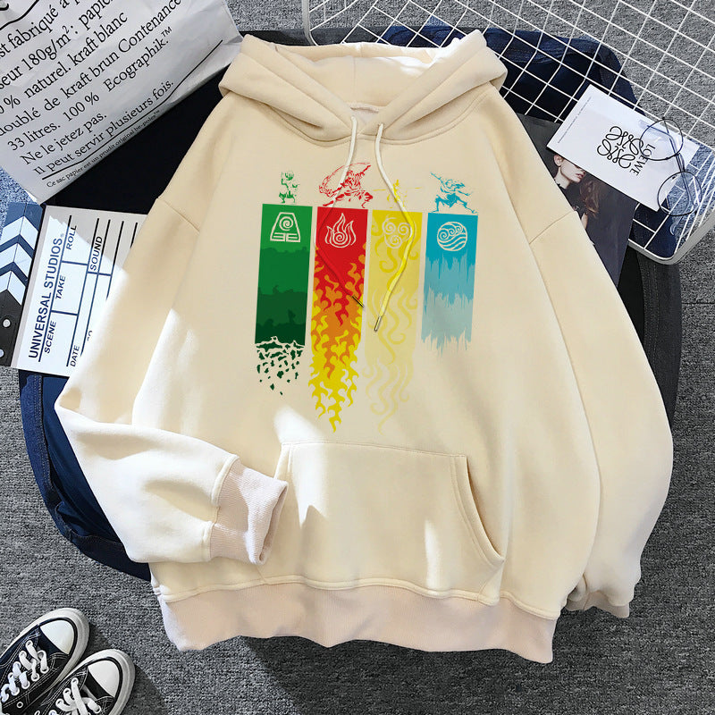 Avatar: The Last Airbender Couple Plush Large Size Sweater Loose Hoodie anime hoodie
