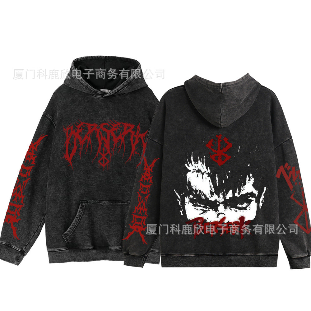 Anime washed sweatshirt collection