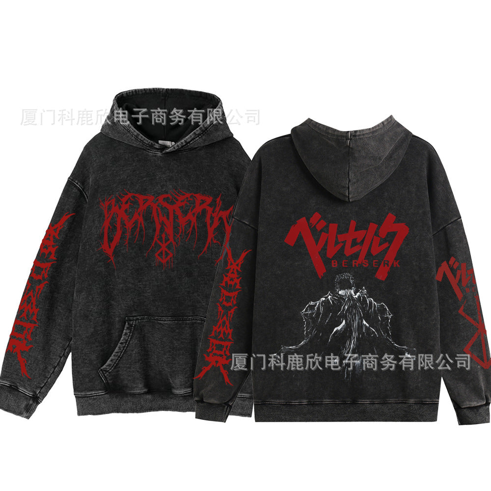 Anime washed sweatshirt collection