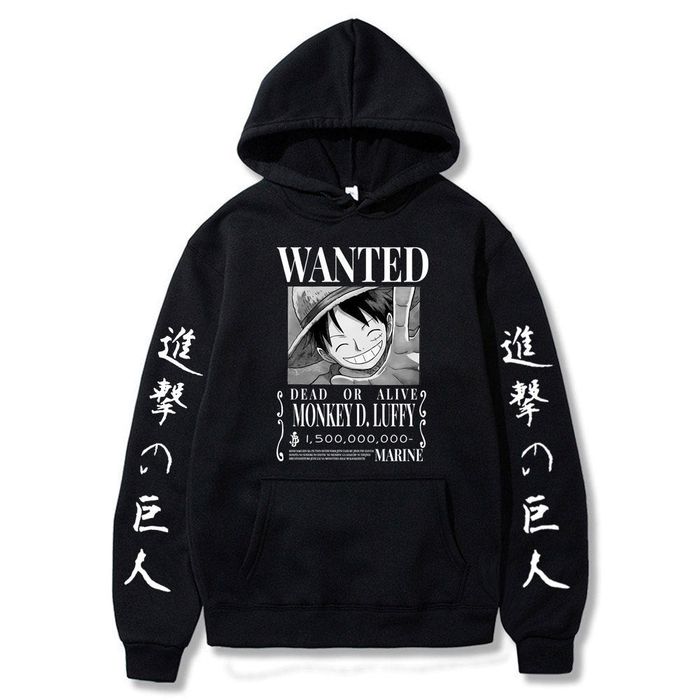 Luffy hoodie anime attack on titan hoodie fleece sweatshirt
