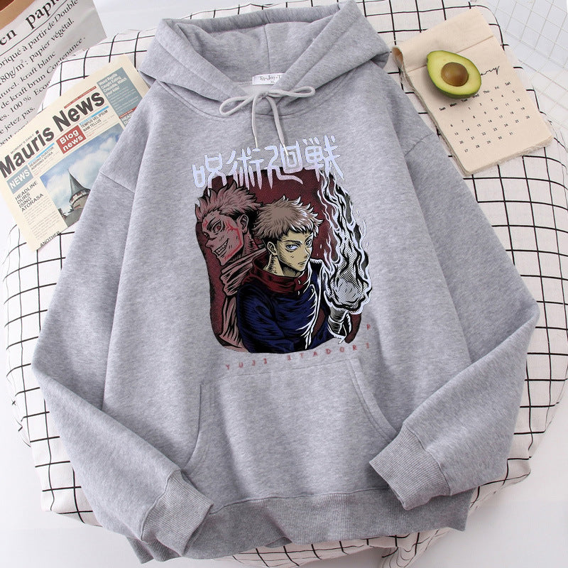 Men's Hoodies Japanese Anime Jujutsu Kaisen Hoodie Yuji Itad