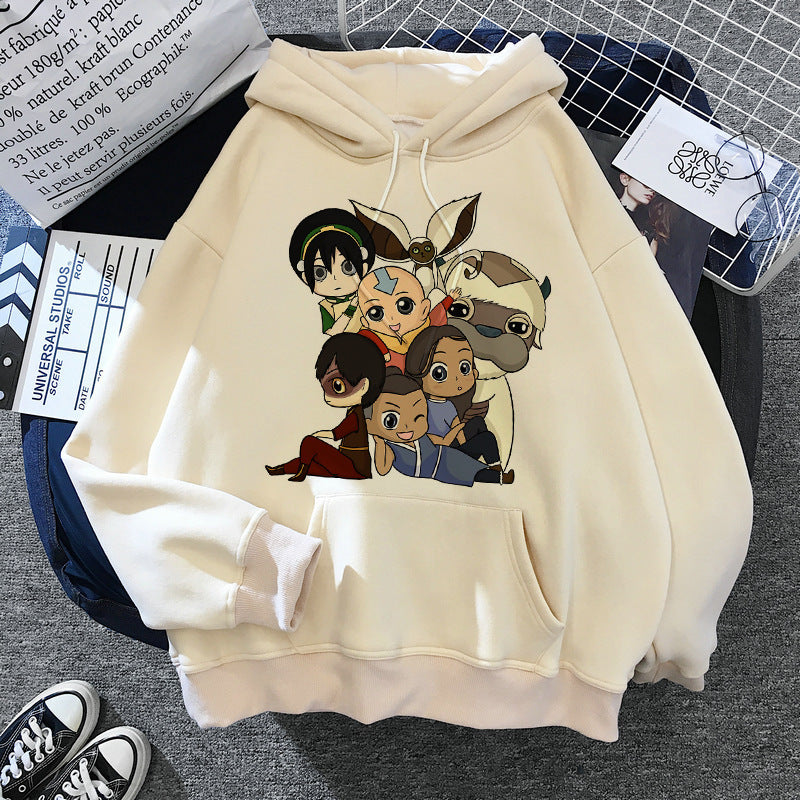 Avatar: The Last Airbender Couple Plush Large Size Sweater Loose Hoodie anime hoodie