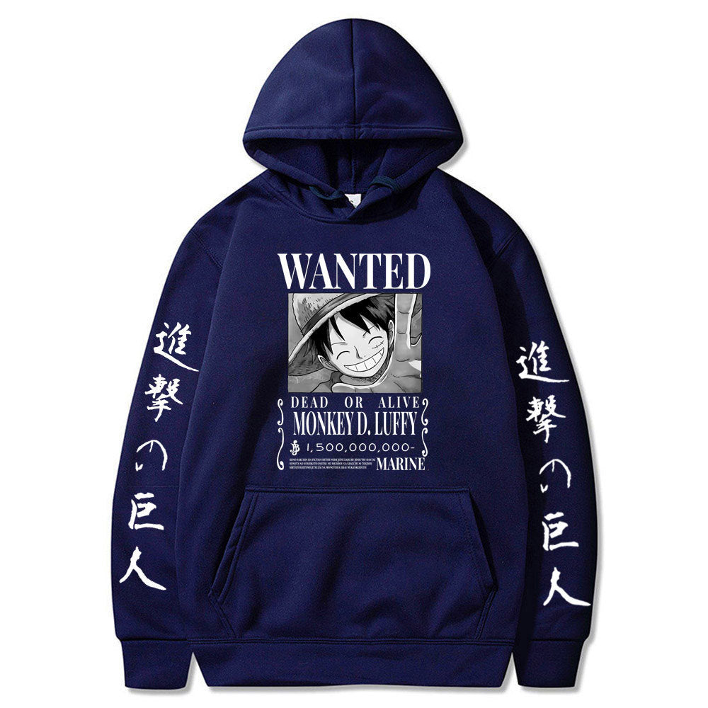 Luffy hoodie anime attack on titan hoodie fleece sweatshirt