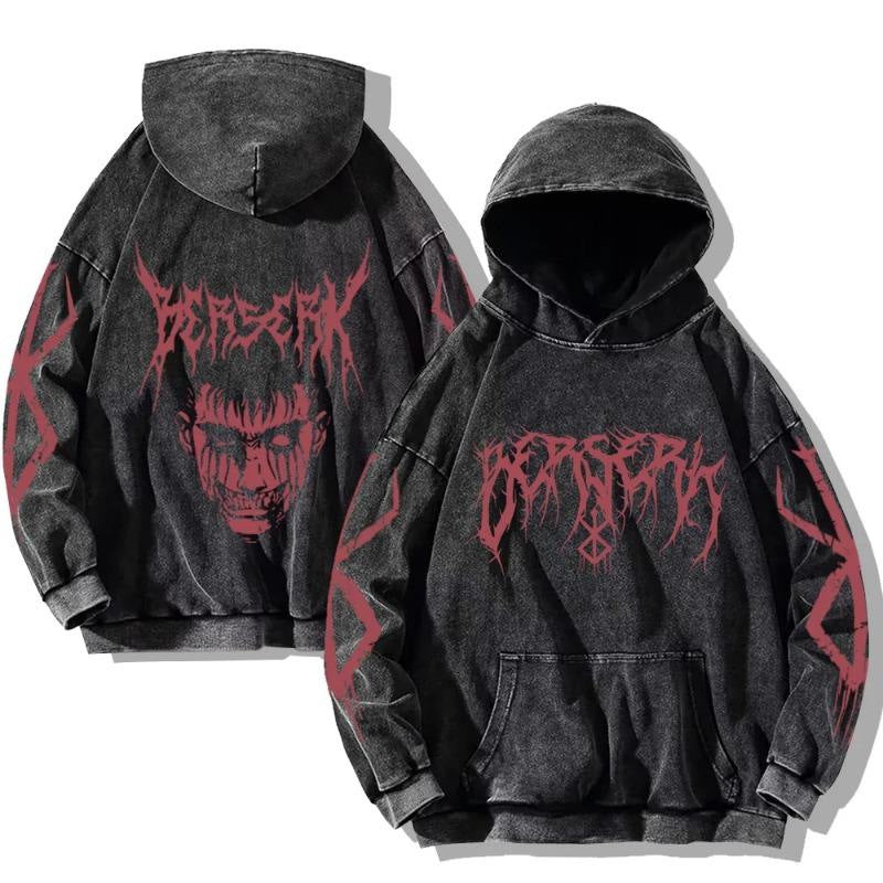 Anime washed sweatshirt collection
