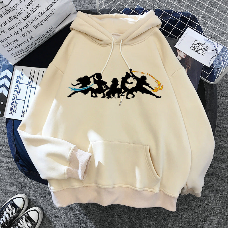 Avatar: The Last Airbender Couple Plush Large Size Sweater Loose Hoodie anime hoodie