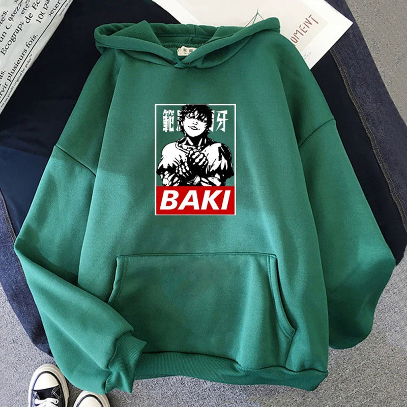 Cross-border anime blade fan peripheral printed sweatshirt spring and autumn casual couple long-sleeved hoodie anime hoodie