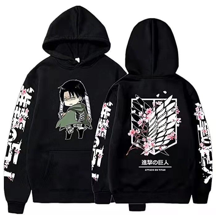 New Attack on Titan Sweater Wings of Freedom Survey Corporal Anime Hoodie Top