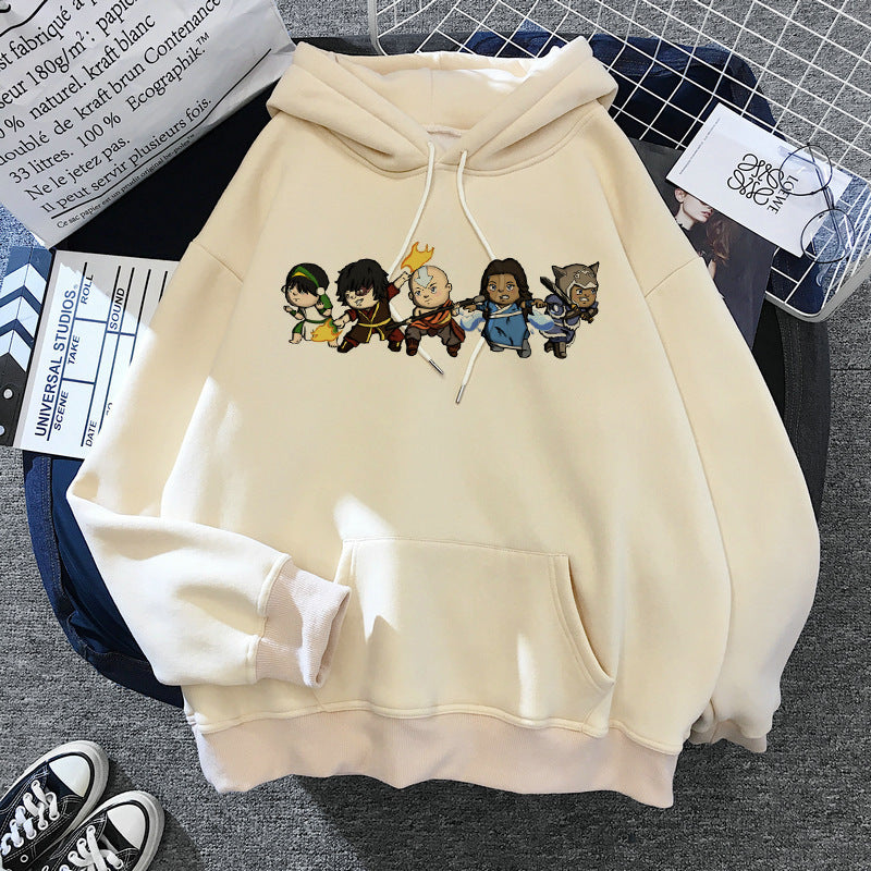 Avatar: The Last Airbender Couple Plush Large Size Sweater Loose Hoodie anime hoodie