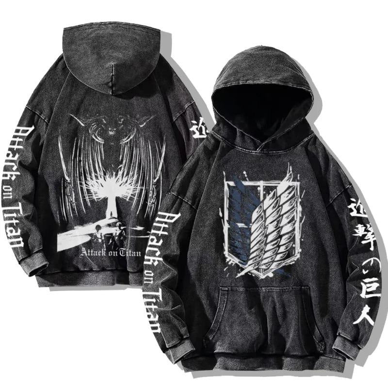 Anime washed sweatshirt collection