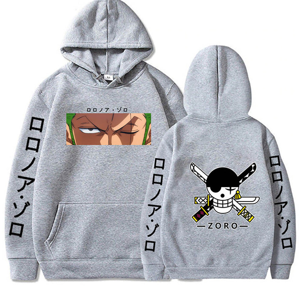 Mode Herenkleding Roronoa Zoro Ogen Hoodie Eendelig Anime Pullover Unisex Herfst Winter Sweatshirt Hiphop