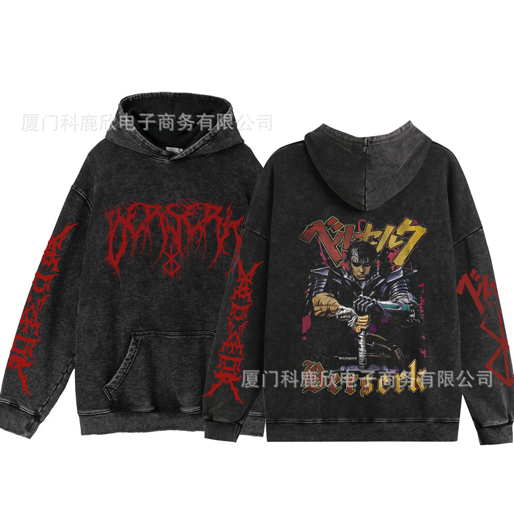 Anime washed sweatshirt collection