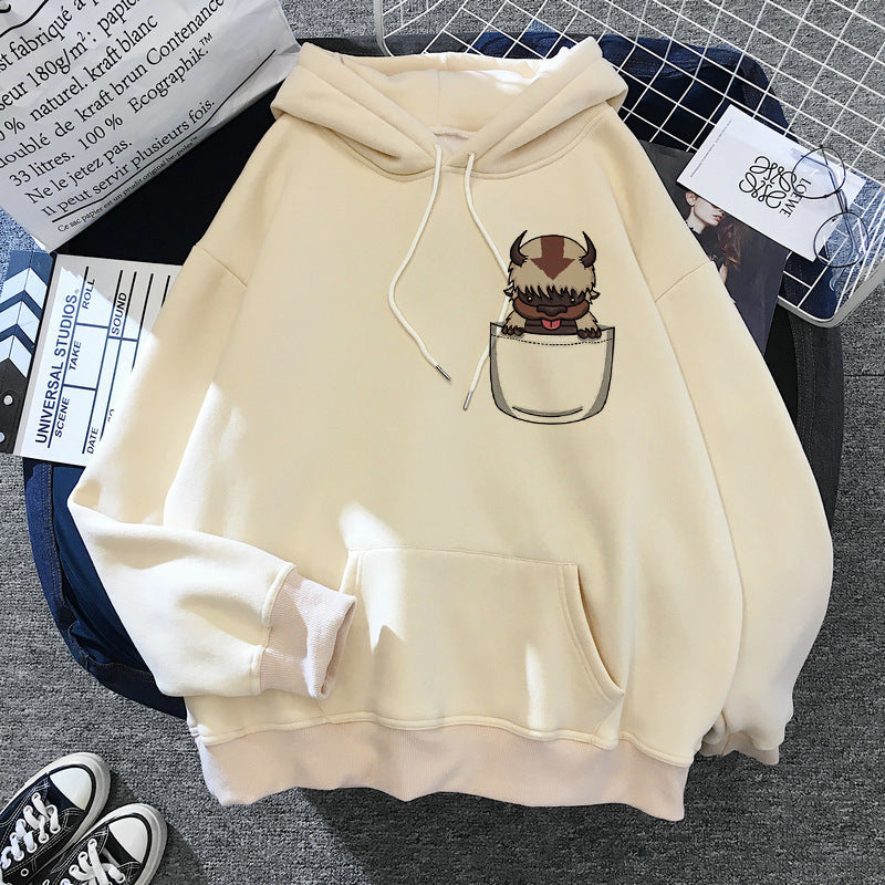 Avatar: The Last Airbender Couple Plush Large Size Sweater Loose Hoodie anime hoodie
