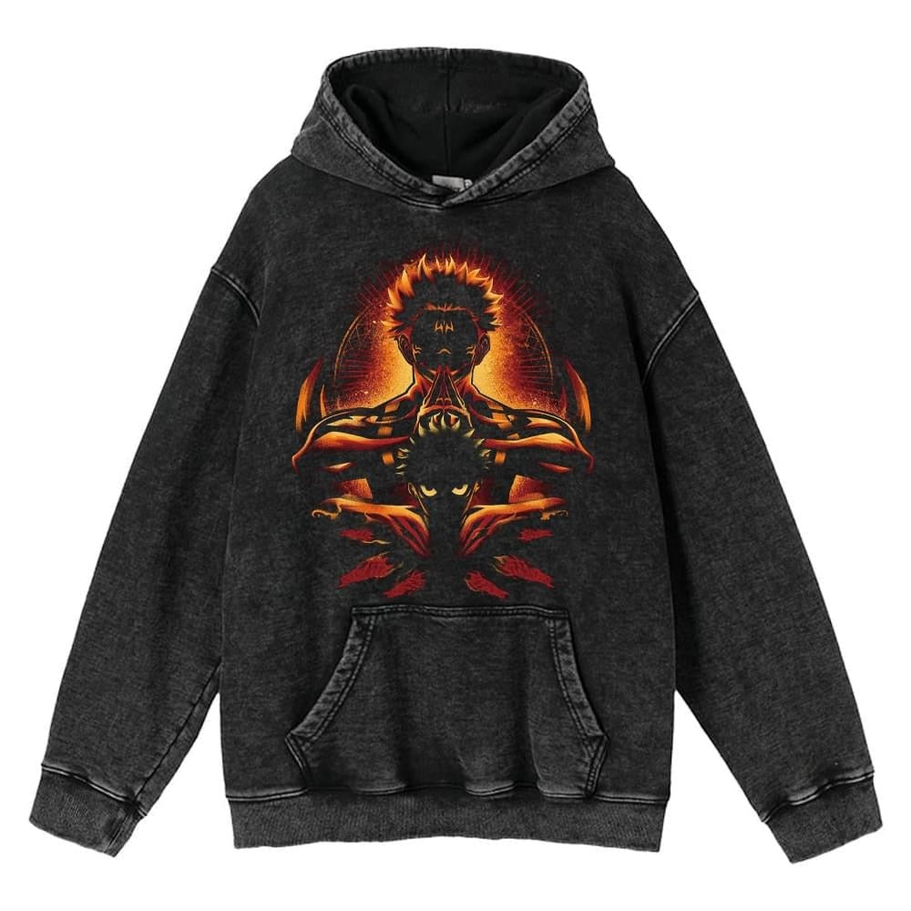 Anime washed sweatshirt collection
