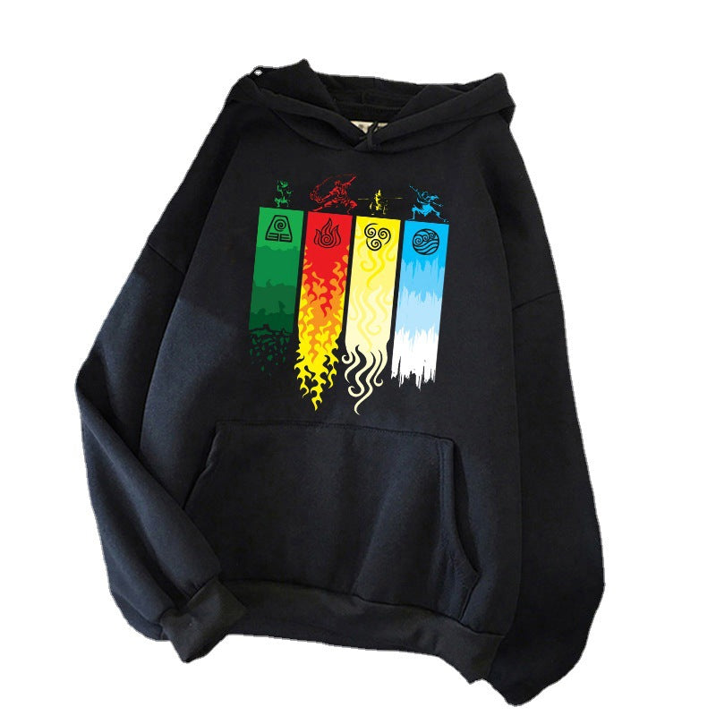 Avatar: The Last Airbender Couple Plush Large Size Sweater Loose Hoodie anime hoodie