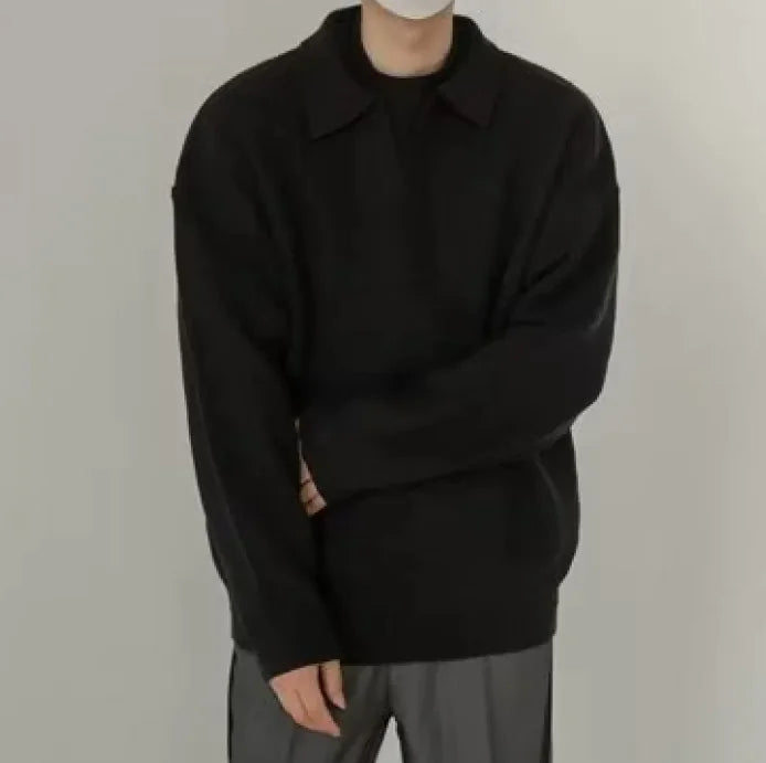Men's Thickened Loose Fit Pullover Sweater