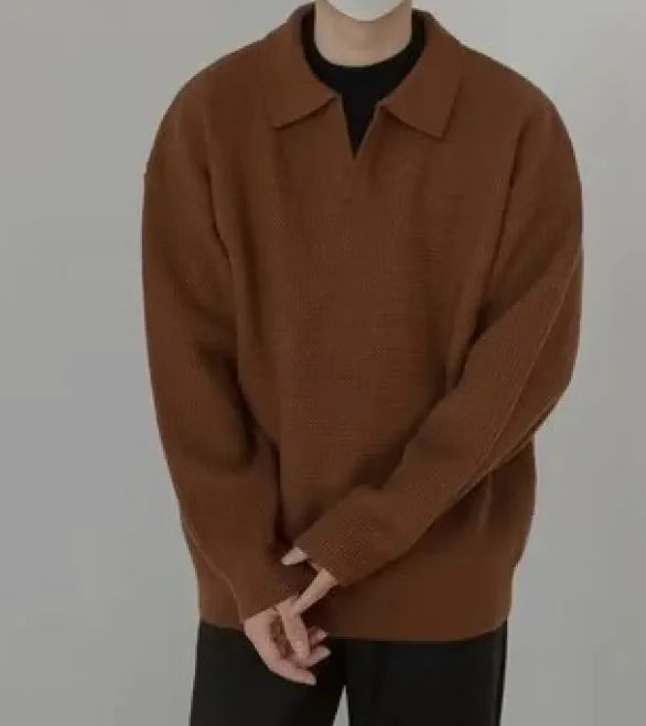 Men's Thickened Loose Fit Pullover Sweater